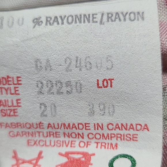 Functionals vintage A-Line floral midi skirt w/ belt, elastic waist & pockets - Picture 7 of 8